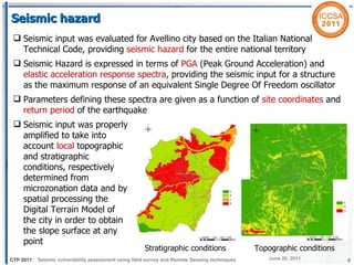 Seismic vulnerability assessment using field survey and Remote Sensing ...