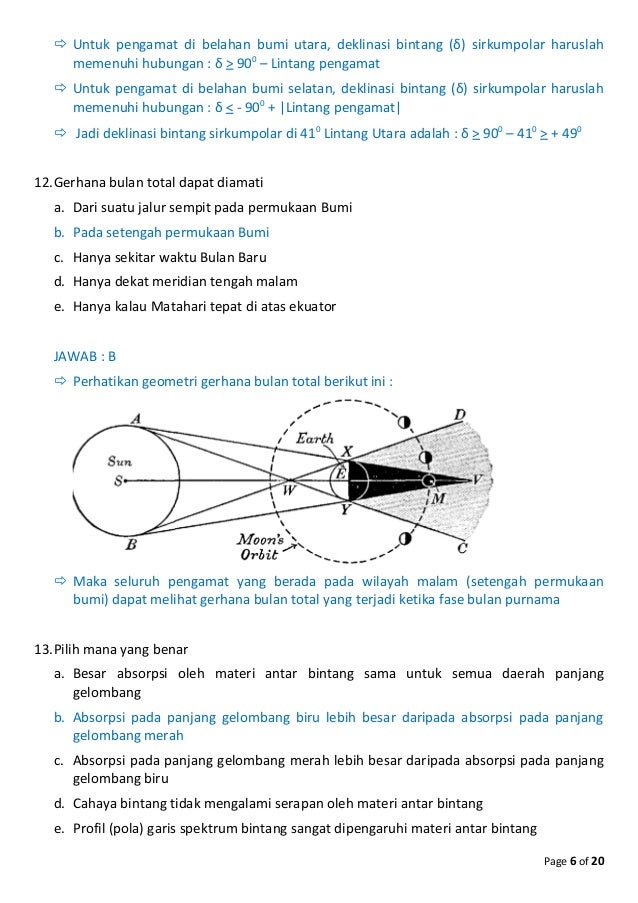 56852975 pembahasan-soal-olimpiade-astronomi-tingkat-provinsi-2010