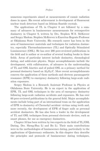Advances In Physics And Applications Of Optically And Thermally ...