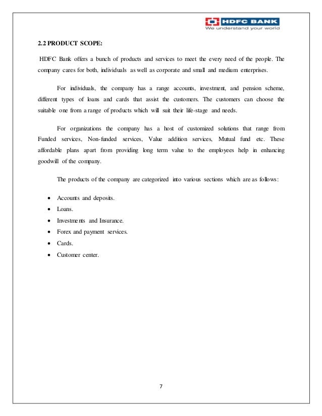 project report on hdfc bank Activities and societies: prepared a project report consumer behaviour under the impact of income versus inflation calcutta girls' high school credit manager at hdfc bank jayeta ghosh assistant manager at hdfc bank ltd mahesh deshmukh manager at hdfc bank tushar pote delivery manager at atipl altran technologies limited. project report on hdfc bank Activities and societies: prepared a project report consumer behaviour under the impact of income versus inflation calcutta girls' high school credit manager at hdfc bank jayeta ghosh assistant manager at hdfc bank ltd mahesh deshmukh manager at hdfc bank tushar pote delivery manager at atipl altran technologies limited.