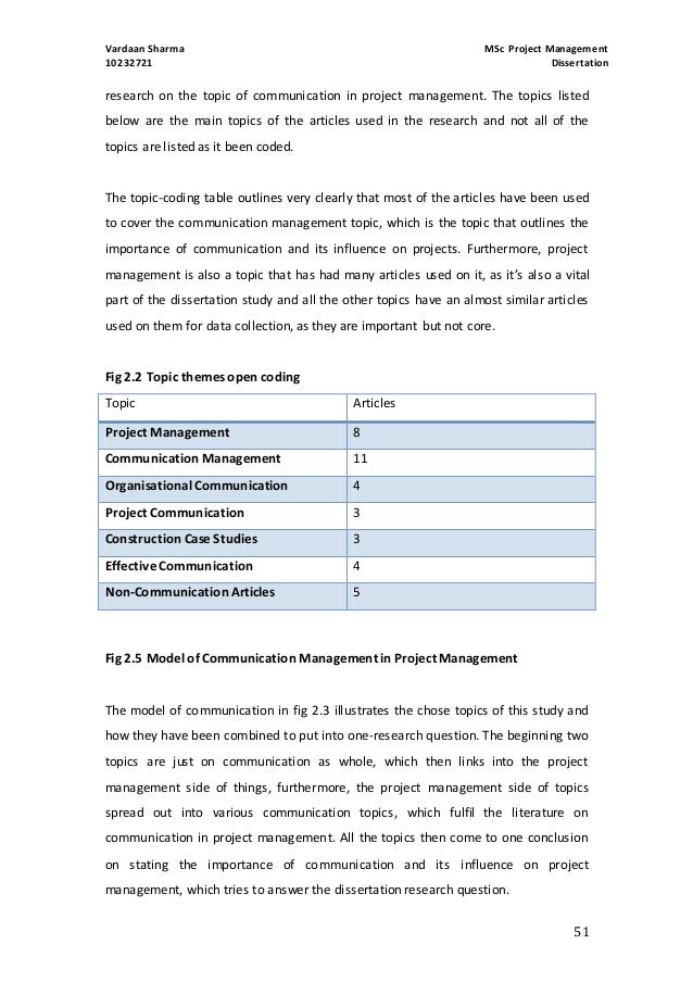 project management dissertation