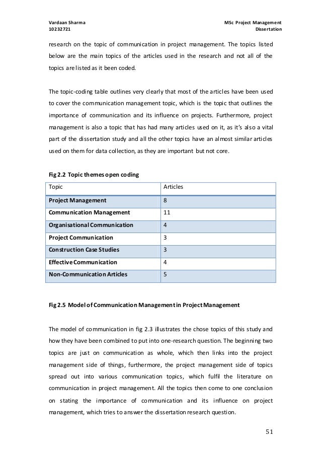 thesis in project management pdf