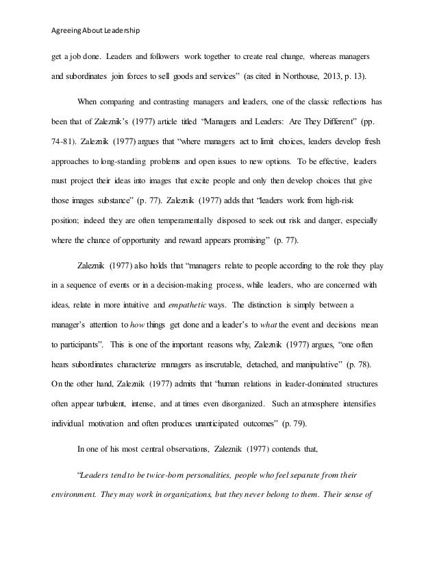 effective leadership essay