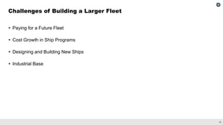 The 2021 Outlook for Navy Shipbuilding: Prospects and Challenges in Building a Larger Fleet
