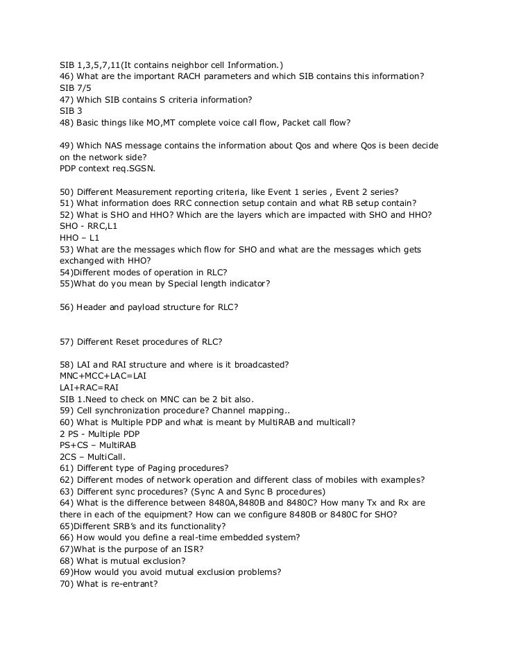56990278 Umts Interview Questions And Answer