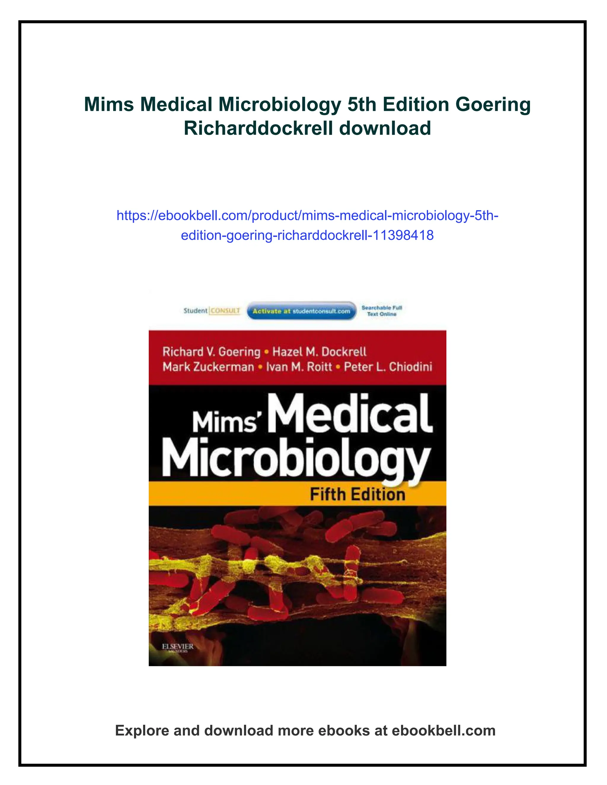 Mims Medical Microbiology 5th Edition Goering Richarddockrell | PDF