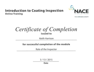 NACE Certificates