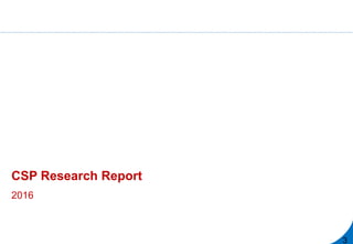 CSP Research Report
2016
3
 