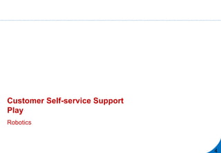 Customer Self-service Support
Play
Robotics
4
 