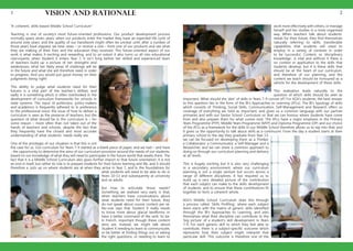 KGV Middle School Curriculum | PDF