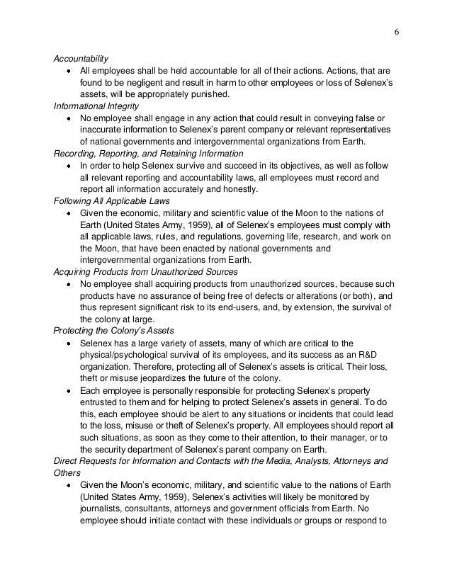 Details And Implementation Plan Of A Code Of Ethics For A Proposed Lu Details And Implementation Plan Of A Code Of Ethics For A Proposed Lu