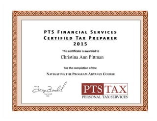 PTSU - Tax Advanced Course