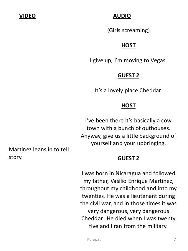 Mock Interview Script