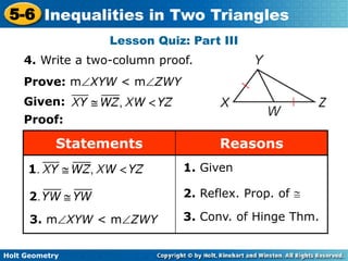 5_6 Inequalities of Two Triangles.ppt
