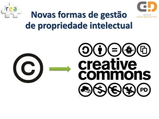 Novas formas de gestão
de propriedade intelectual
 