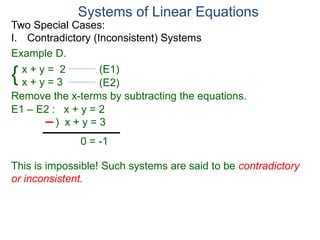 56 system of linear equations | PPTX