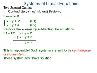 56 system of linear equations | PPTX