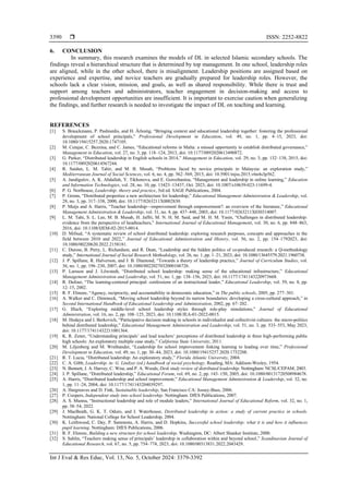 Practices of distributed leadership in two Islamic secondary schools | PDF