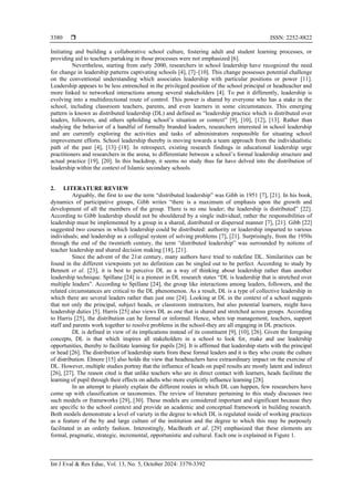 Practices of distributed leadership in two Islamic secondary schools | PDF