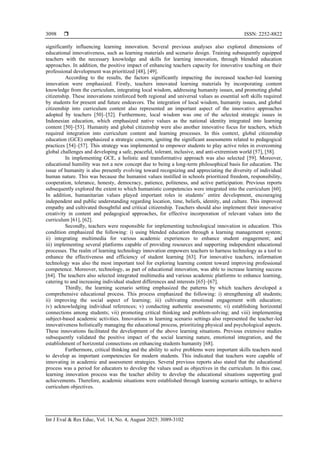 Increasing learning innovation through developing teachers’ basic ...