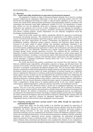 Increasing learning innovation through developing teachers’ basic ...