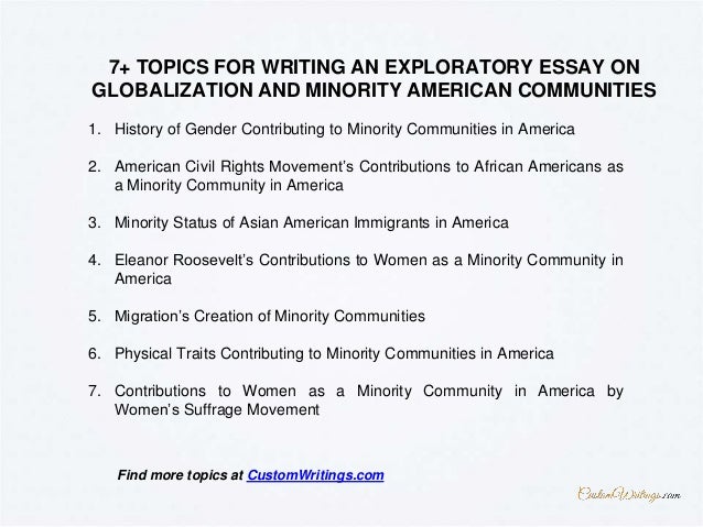 Globalization essay topics