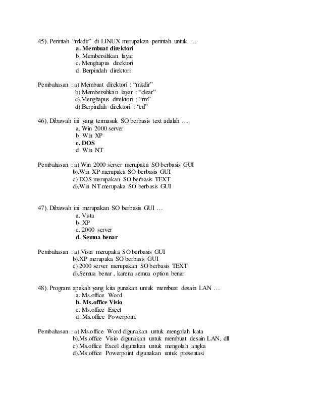 57014132 kumpulan soal soal tkj beserta pembahasan