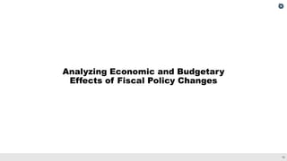 16
Analyzing Economic and Budgetary
Effects of Fiscal Policy Changes
 