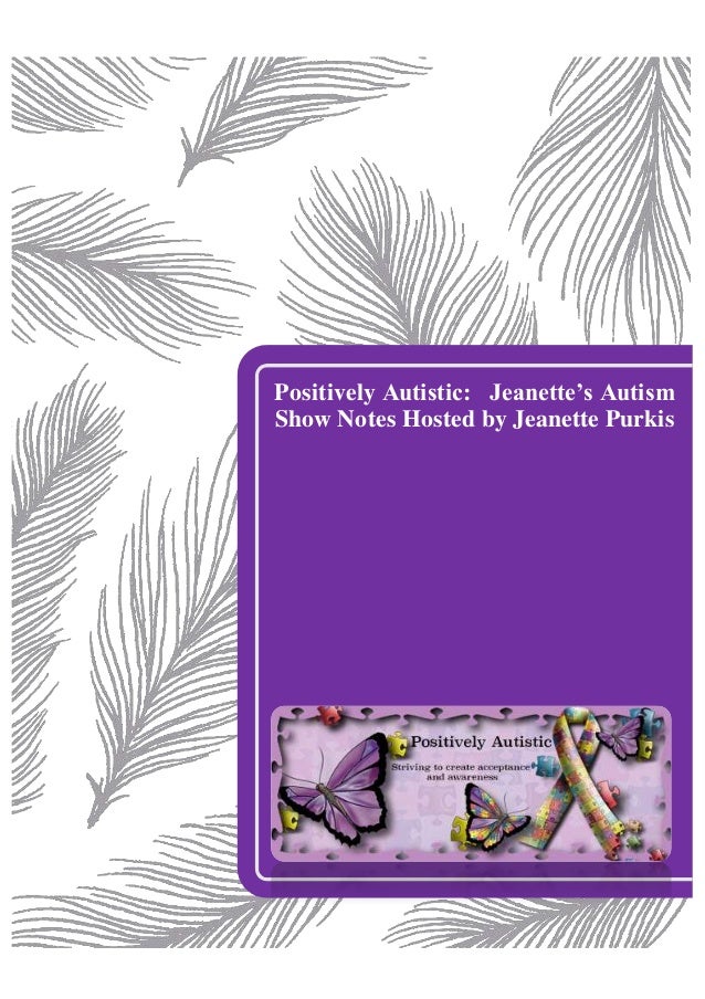 Jeanette Purkis Positively Autistic Radio Autism Chat Doc 2