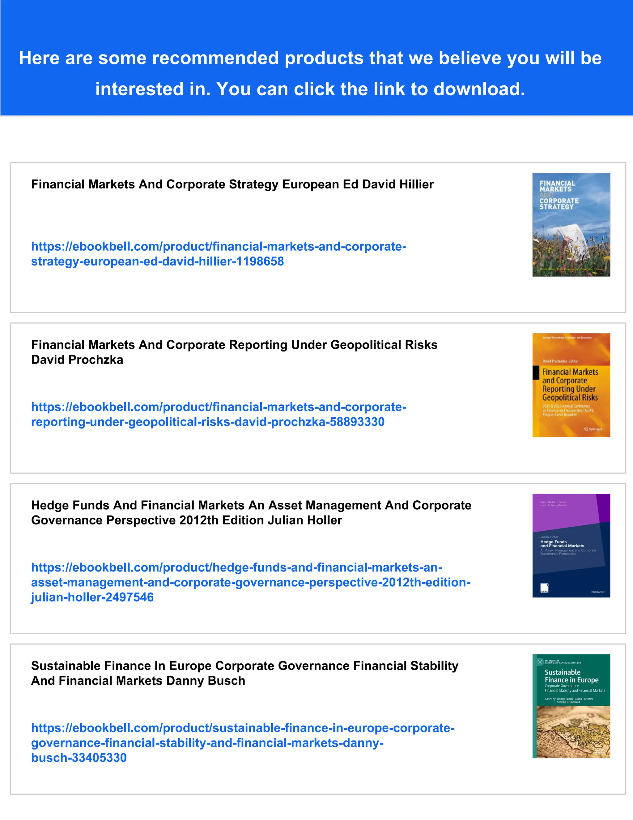 Financial Markets And Corporate Strategy 2nd Ed European Ed Grinblatt | PDF