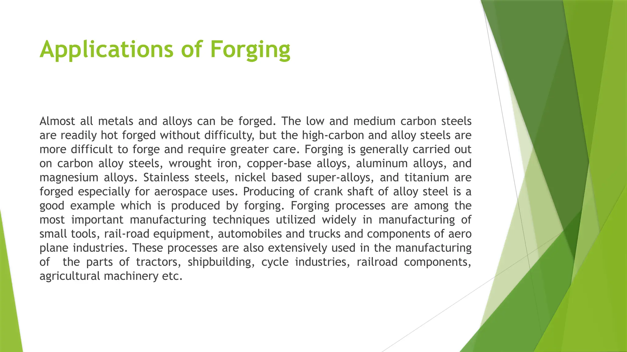 forging and rolling mechanical test and defects | PPT