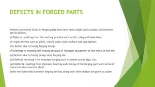 rolling and forging mechanical test for defect | PPT