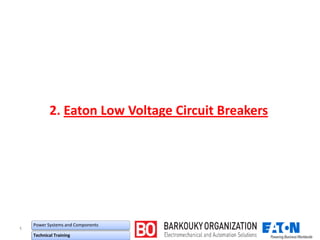 ۹
2. Eaton Low Voltage Circuit Breakers
Power Systems and Components
Technical Training
 