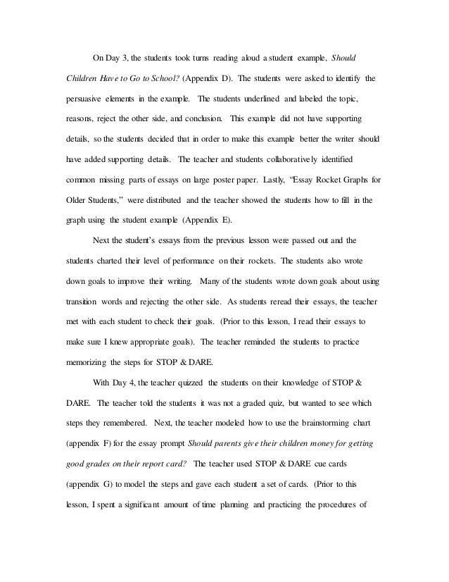 appendices in essays