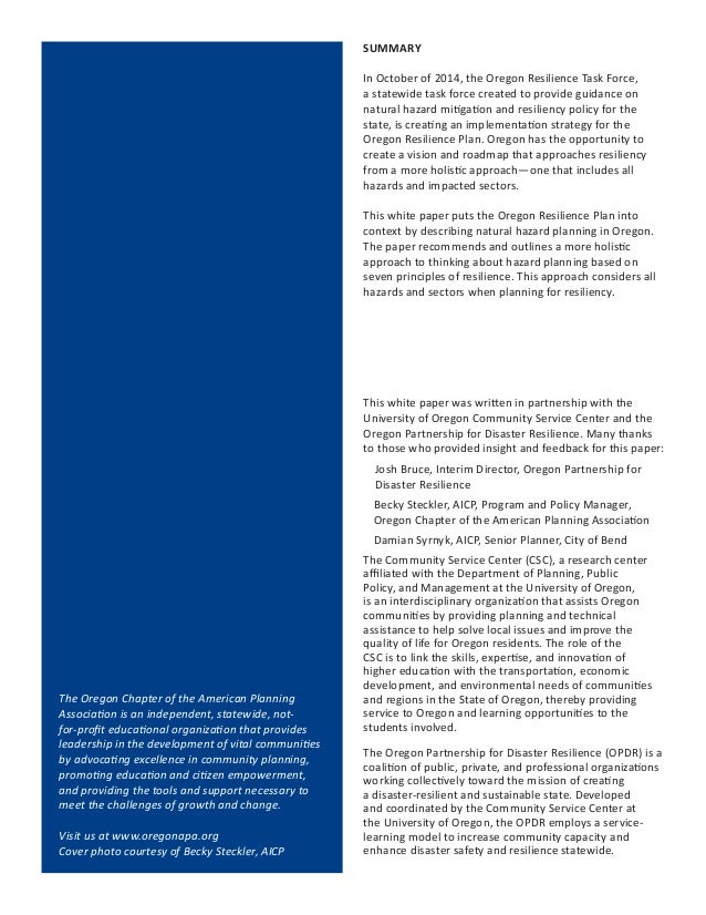resilience essay