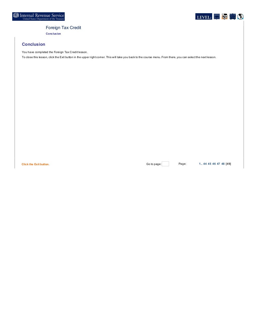 IRS Courseware Link & Learn Taxes