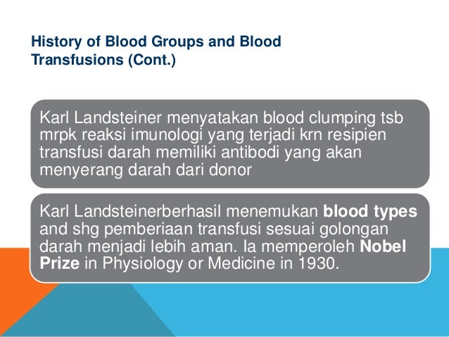 Sistem penggolongan darah dan pemeriksaan laboratorium 