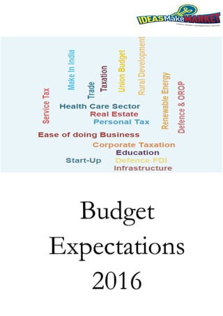 Budget
Expectations
2016
 