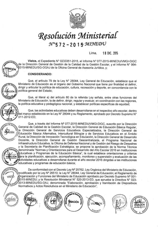 Norma técnica 2016 -rm n° 572-2015-minedu