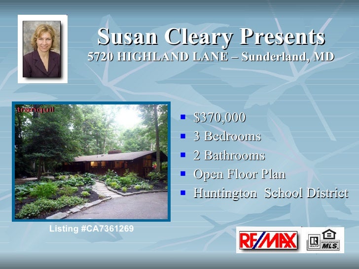 5720 Highland Lane Sunderland, MD Home for Sale