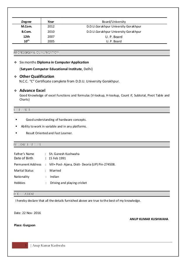 mis manager resume