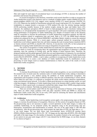 Recognition of Arabic handwritten words using convolutional neural ...