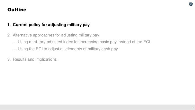Approaches for Adjusting Military Cash Pay Slide 2