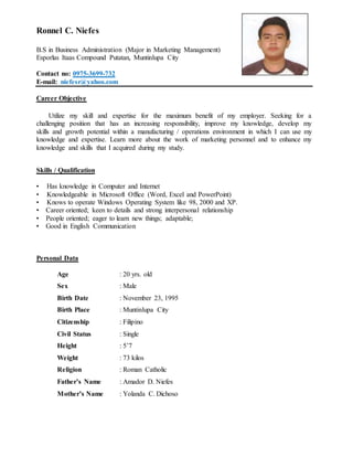 RONNEL-RESUME | PDF