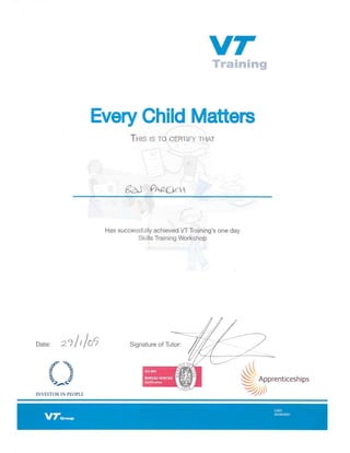 Every Child Matters - 29.1.09
