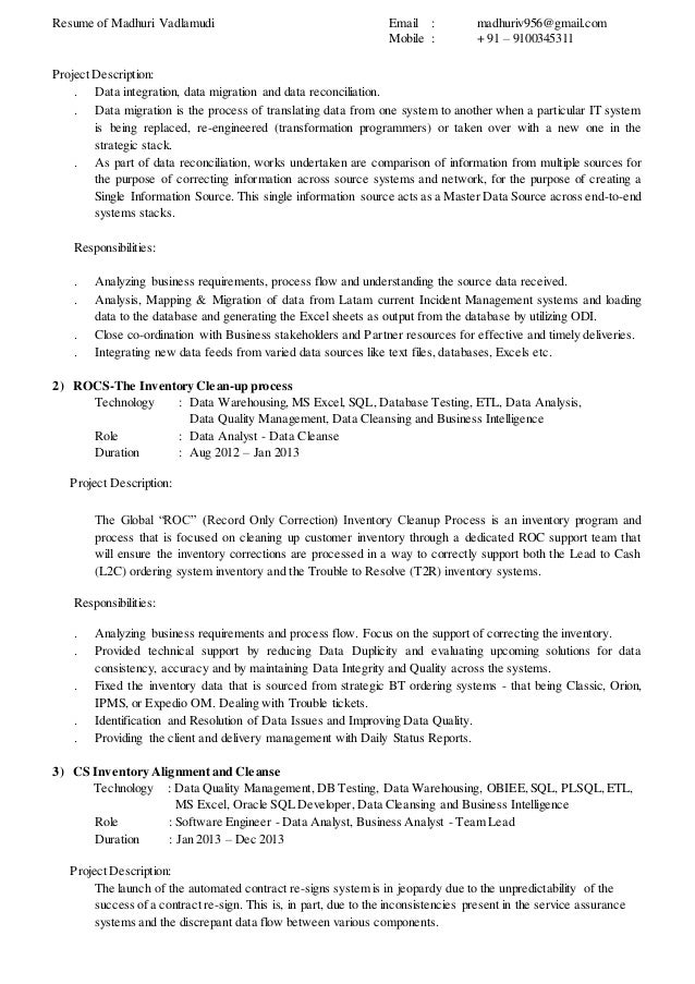 Madhuri Vadlamudi - Resume