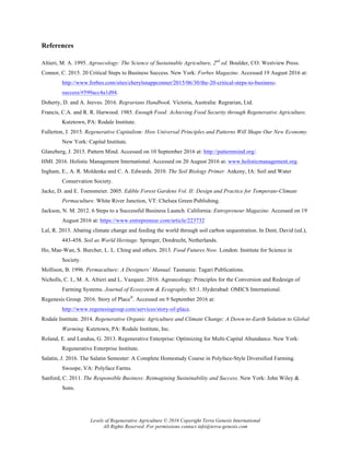 LevelsofRegenerativeAgricultureFINAL | PDF
