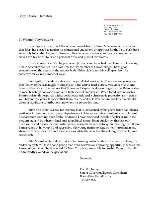 Booz Allen Hamilton Cover Letter Nengu