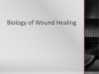Biology of Wound Healing
 