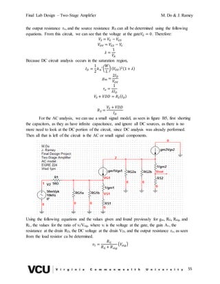 Two Stage Amplifier | DOCX